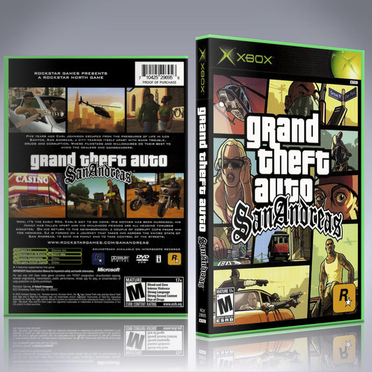 Xbox Case - NO GAME - Grand Theft Auto - San Andreas