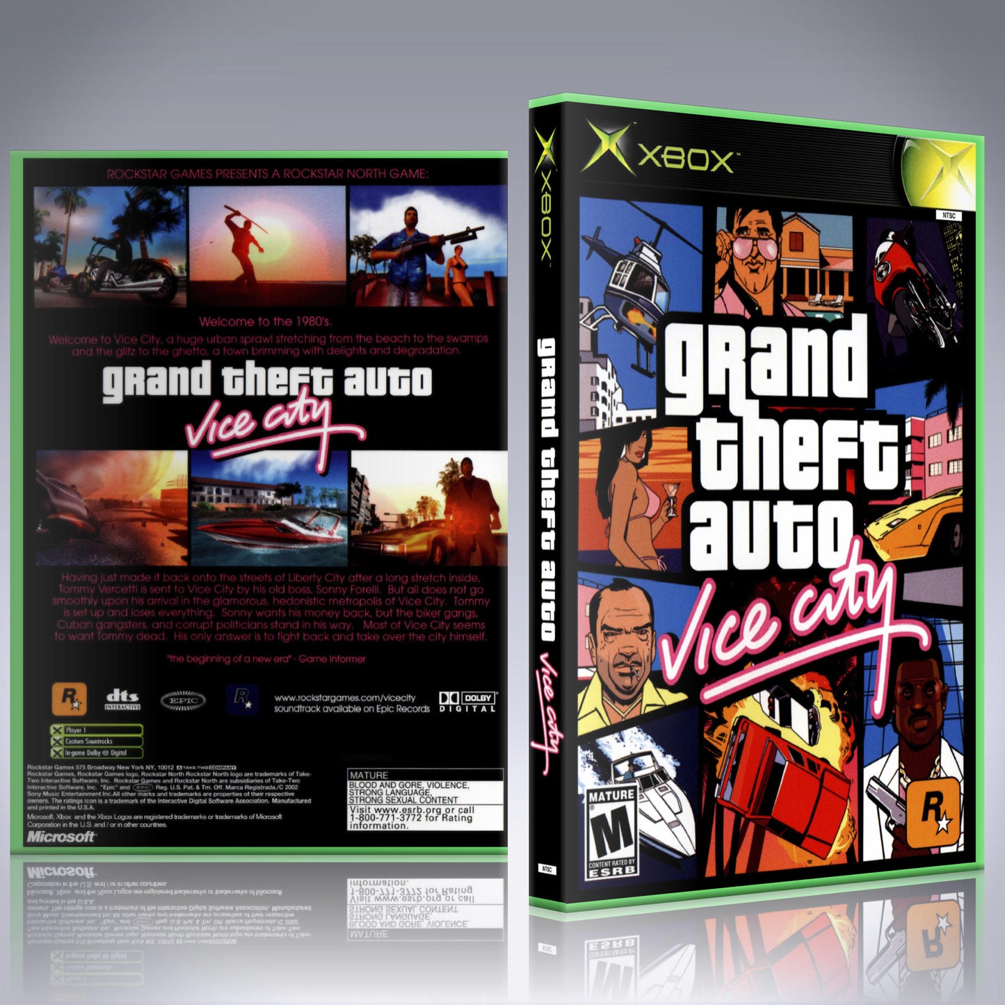 Xbox Case - NO GAME - Grand Theft Auto - Vice City