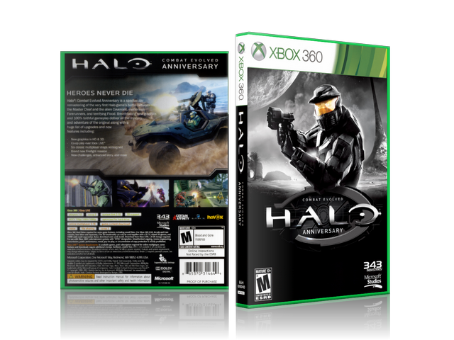 Xbox 360 Case - NO GAME - Halo - Combat Evolved Anniversary