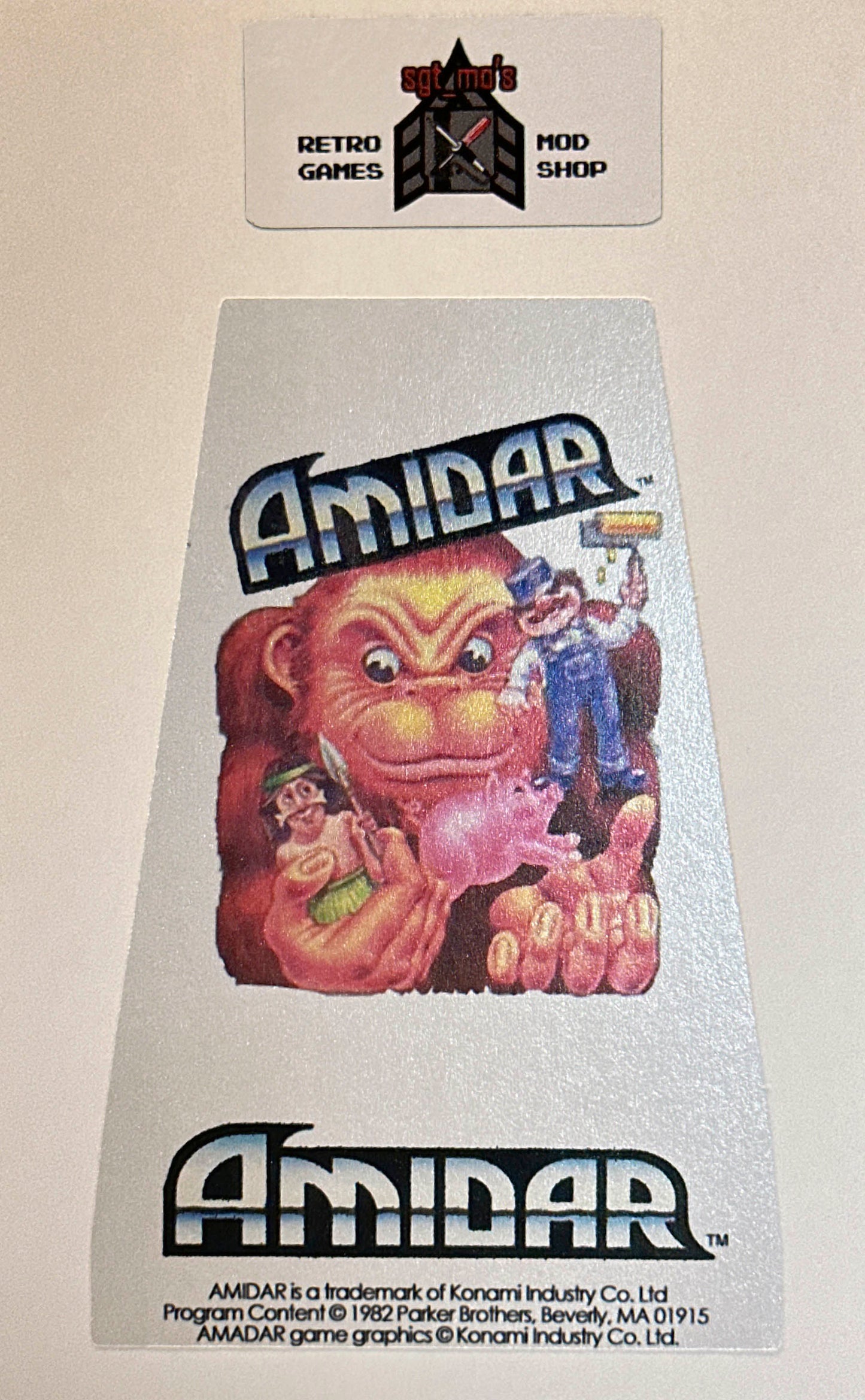 Atari 2600 Replacement Label - Parker Bros - Amidar