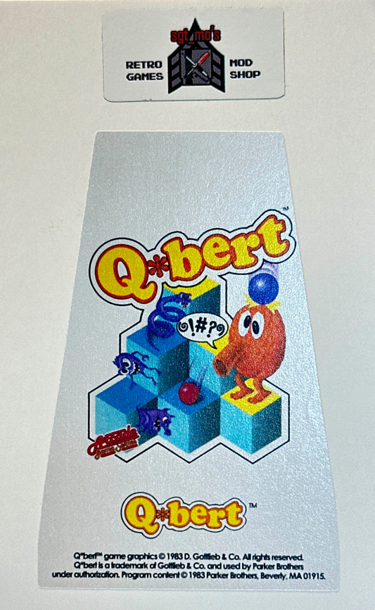 Atari 2600 Replacement Label - Parker Bros - Q-Bert