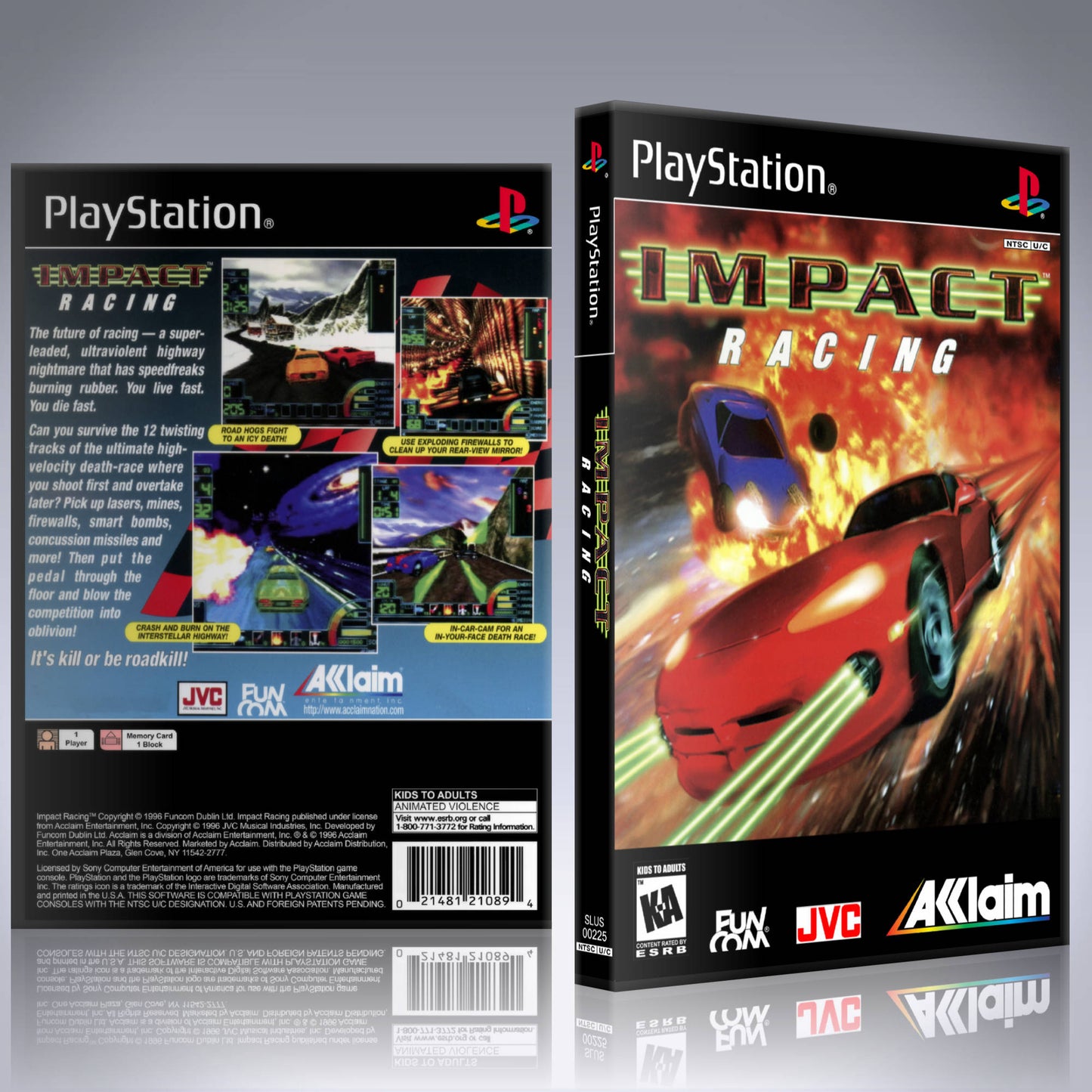 PS1 Case - NO GAME - Impact Racing