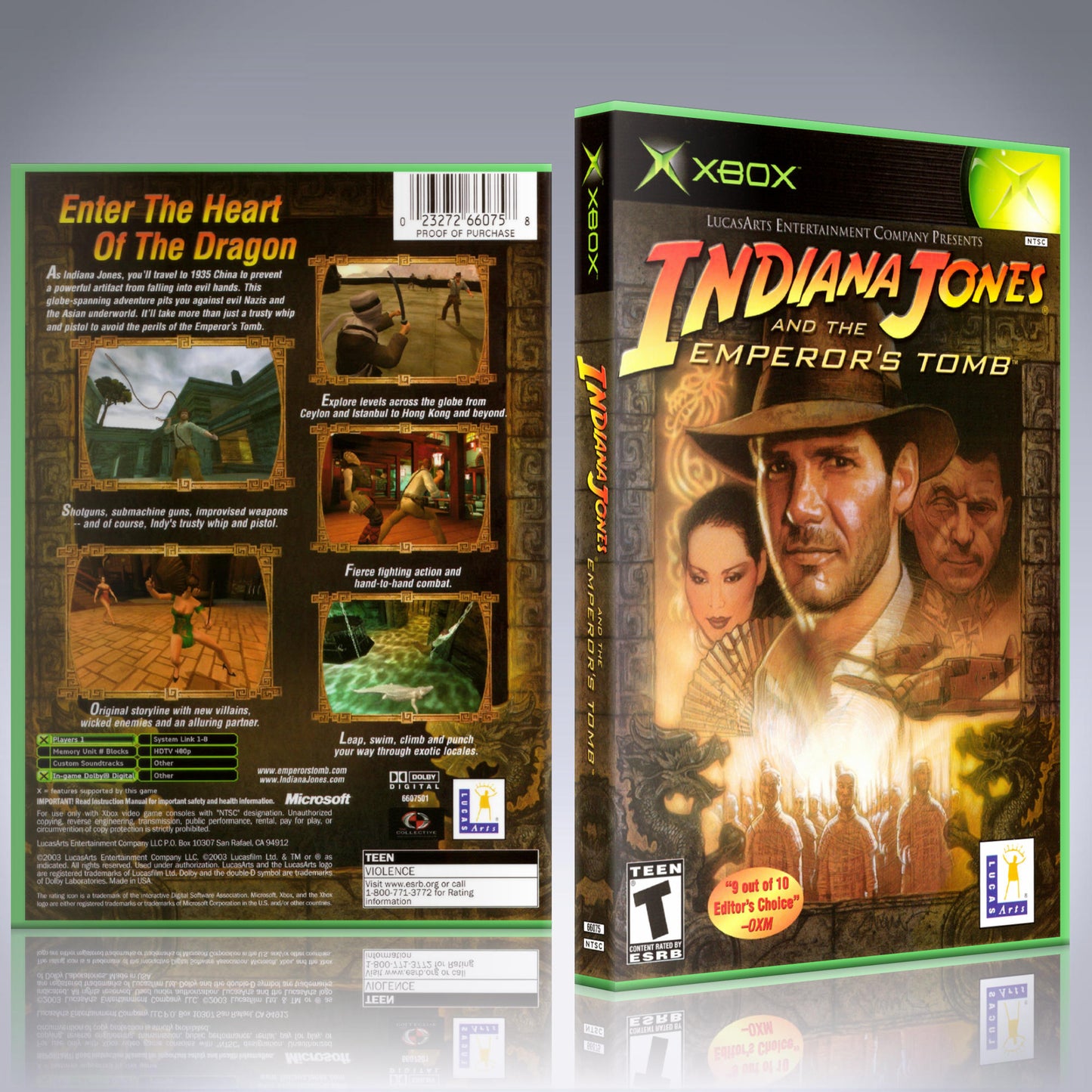 Xbox Case - NO GAME - Indiana Jones and the Emperor's Tomb