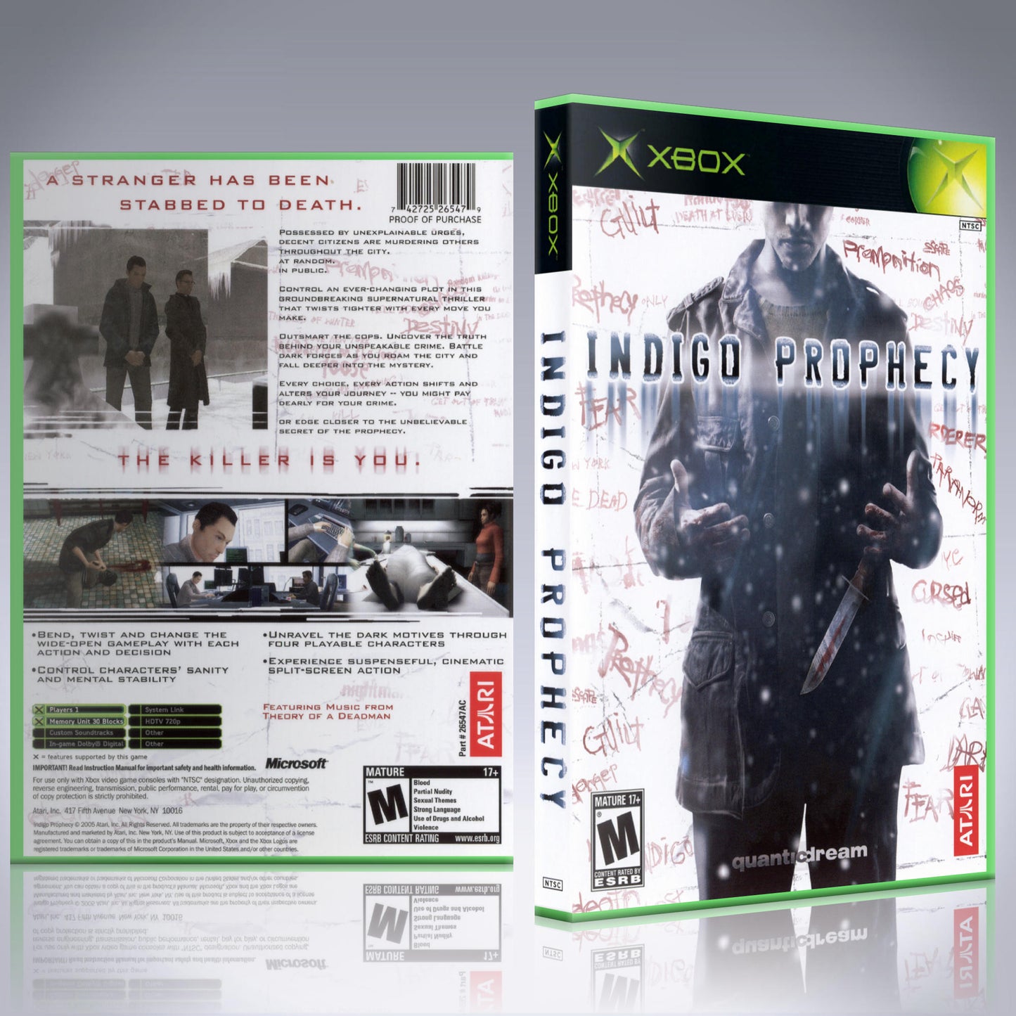 Xbox Case - NO GAME - Indigo Prophecy