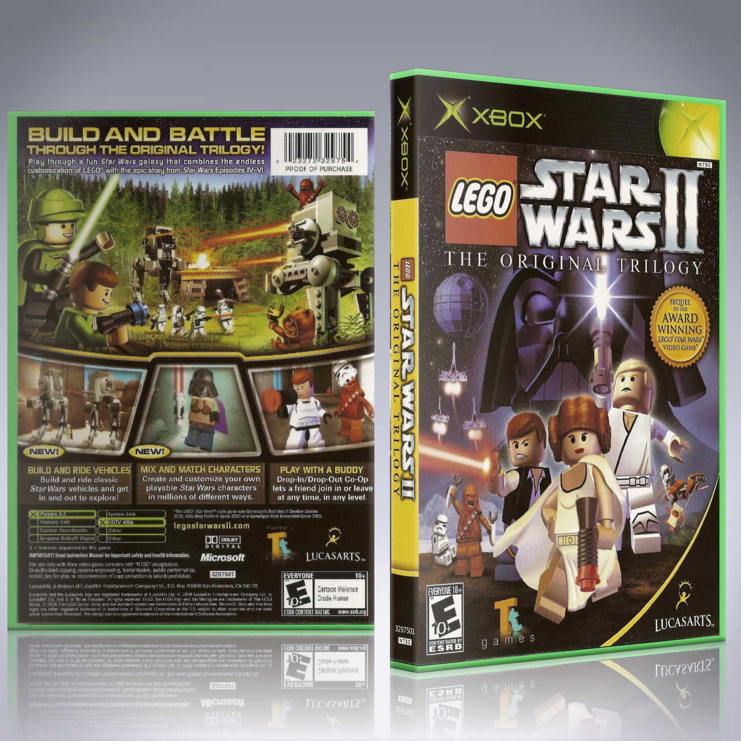 Xbox Case - NO GAME - Lego Star Wars II - The Original Trilogy