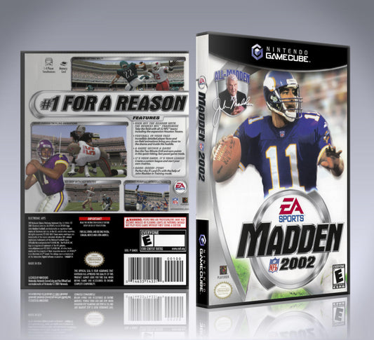 GameCube Replacement Case - NO GAME - Madden NFL 2002