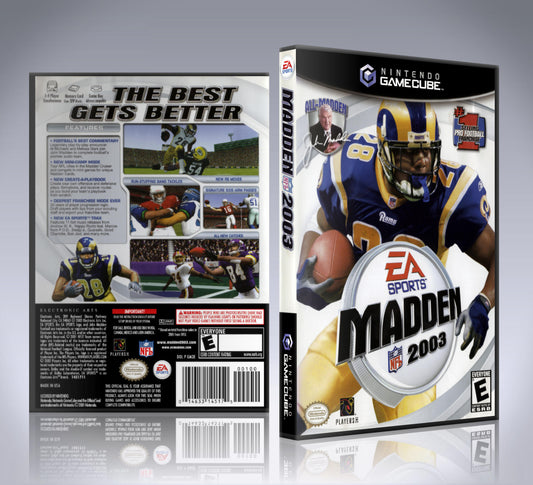 GameCube Replacement Case - NO GAME - Madden NFL 2003