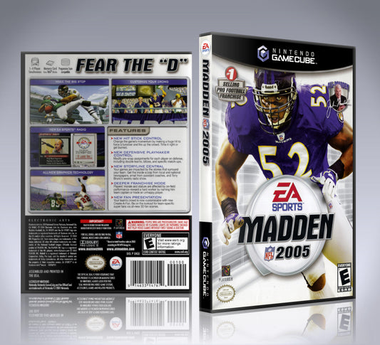 GameCube Replacement Case - NO GAME - Madden NFL 2005