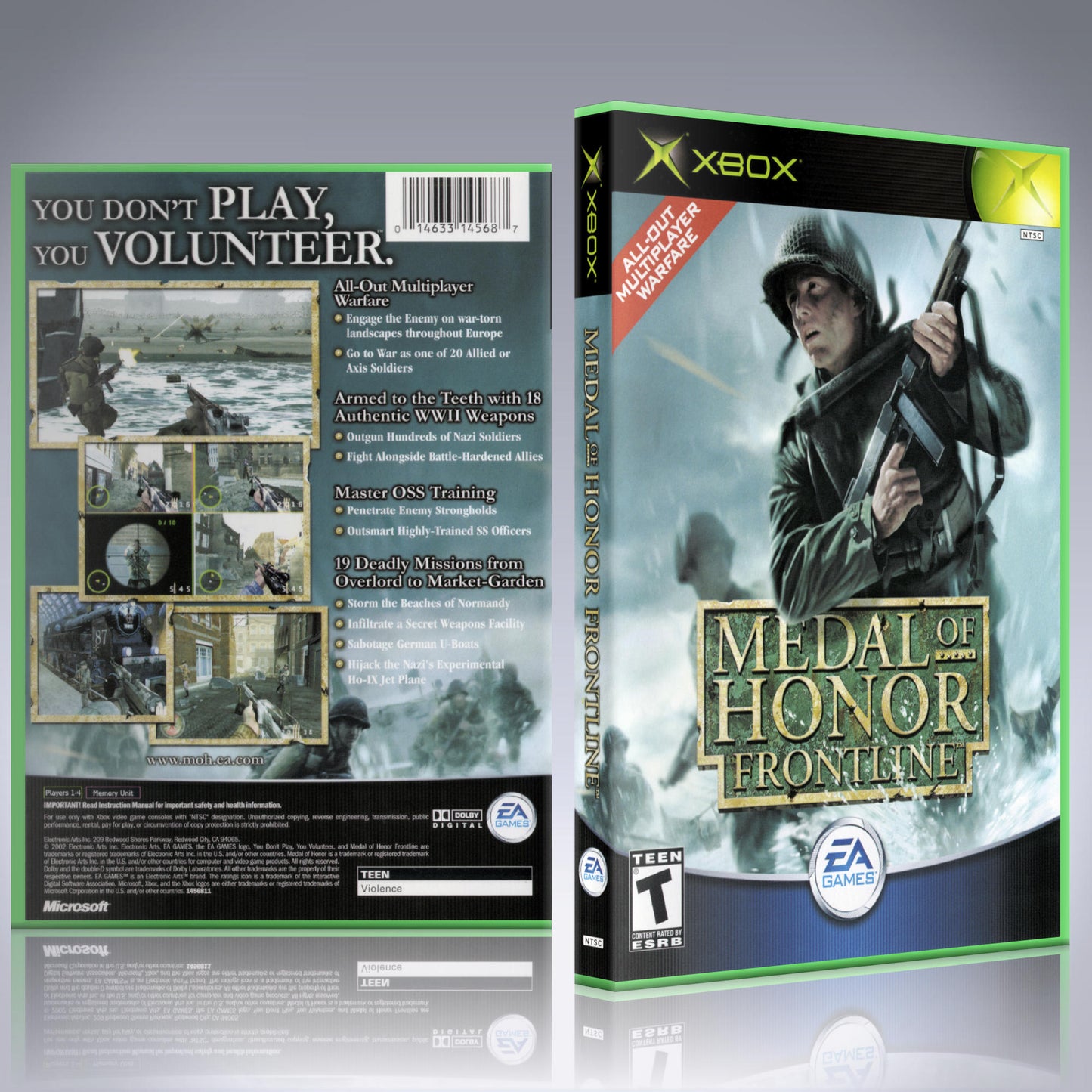 Xbox Case - NO GAME - Medal of Honor - Frontline