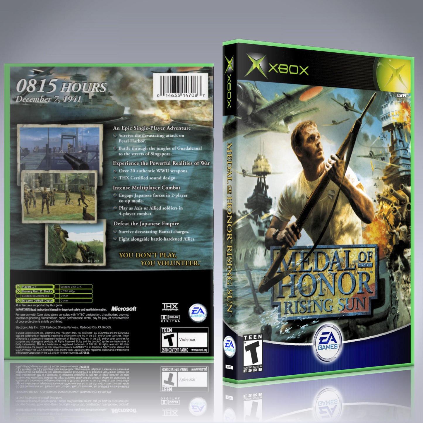 Xbox Case - NO GAME - Medal of Honor - Rising Sun