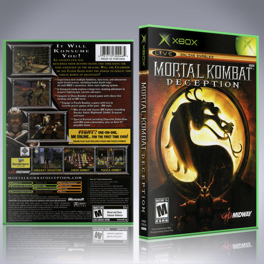 Xbox Case - NO GAME - Mortal Kombat - Deception