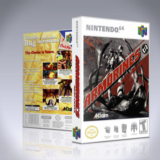N64 Universal Game Case - NO GAME - Armorines