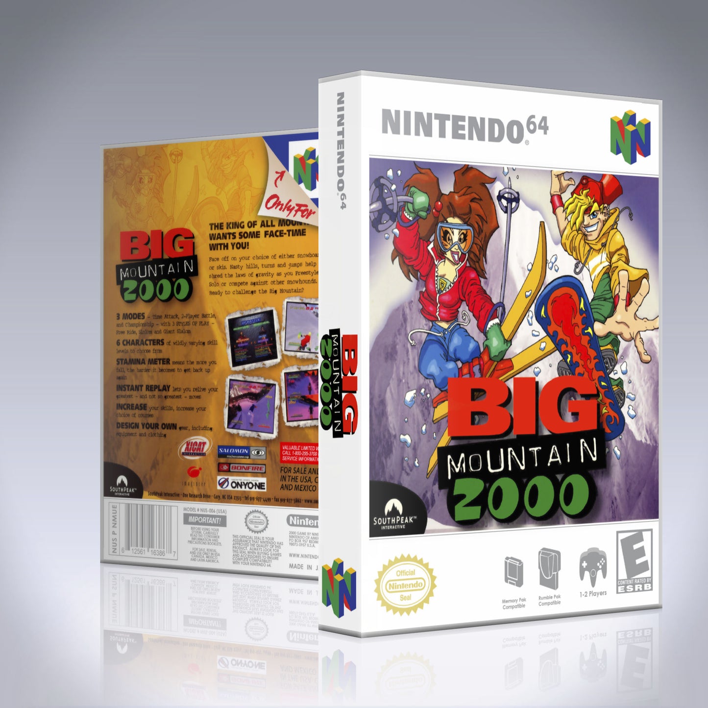 N64 Universal Game Case - NO GAME - Big Mountain 2000