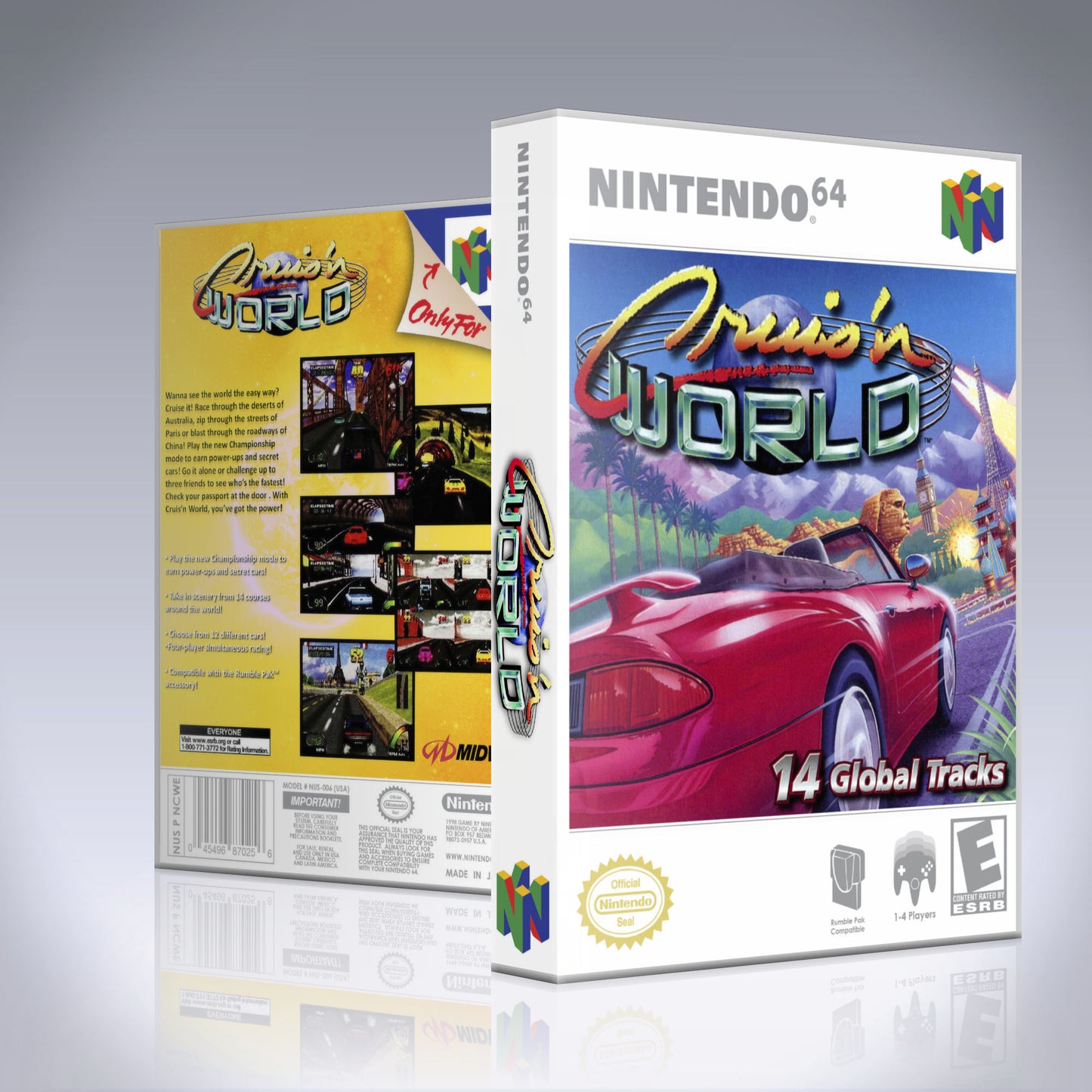 N64 Universal Game Case - NO GAME - Cruis'n World