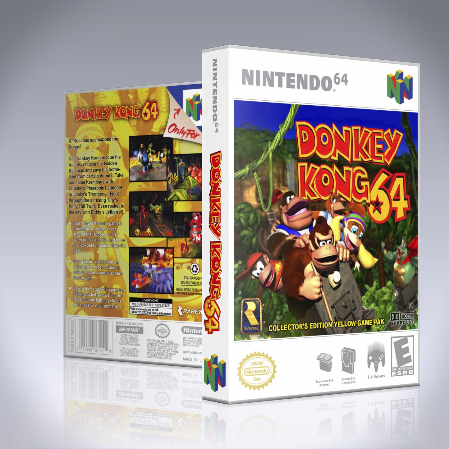 N64 Universal Game Case - NO GAME - Donkey Kong 64