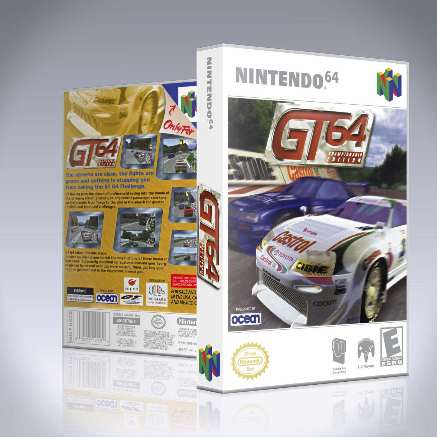 N64 Universal Game Case - NO GAME - GT 64 - Championship Edition