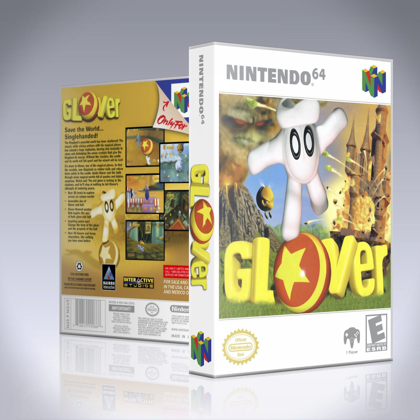 N64 Universal Game Case - NO GAME - Glover