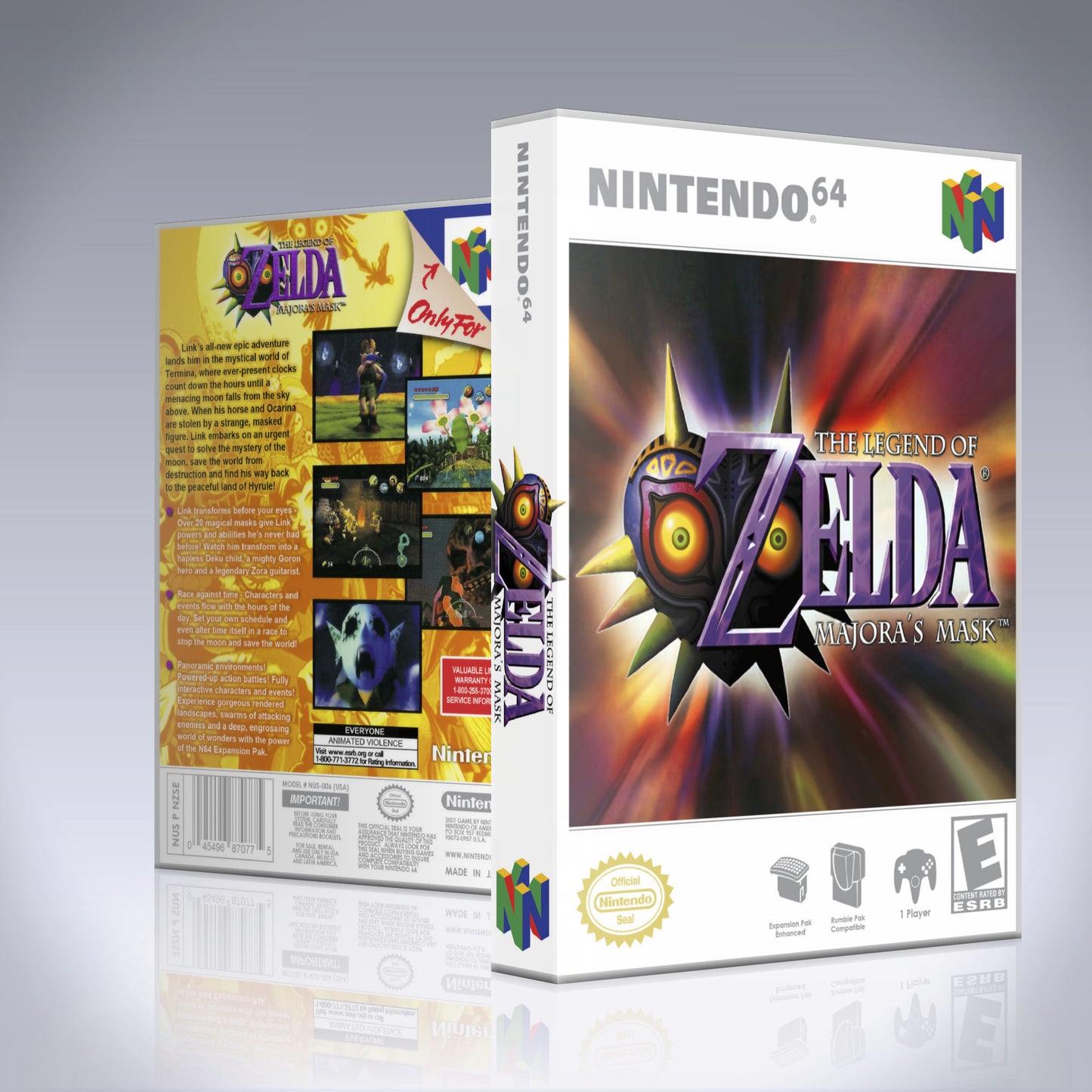 N64 Universal Game Case - NO GAME - Legend of Zelda - Majoras Mask