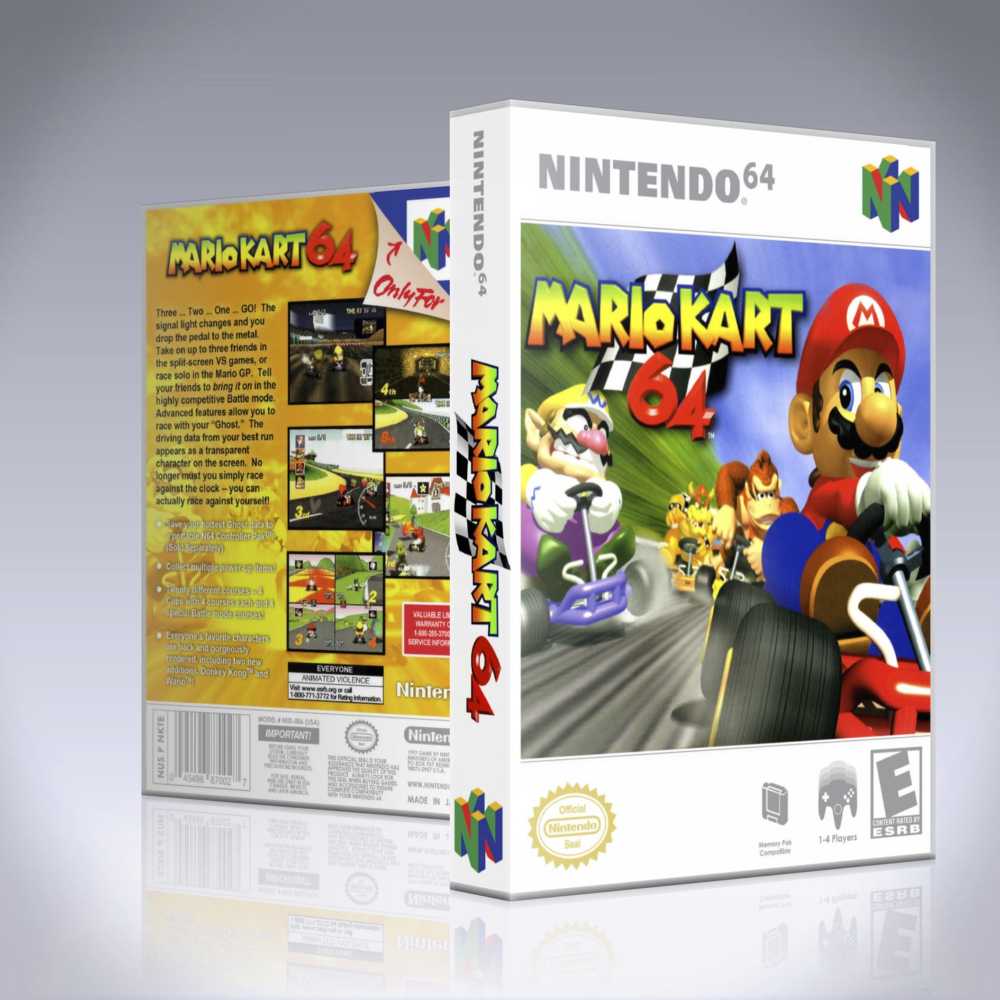 N64 Universal Game Case - NO GAME - Mario Kart 64