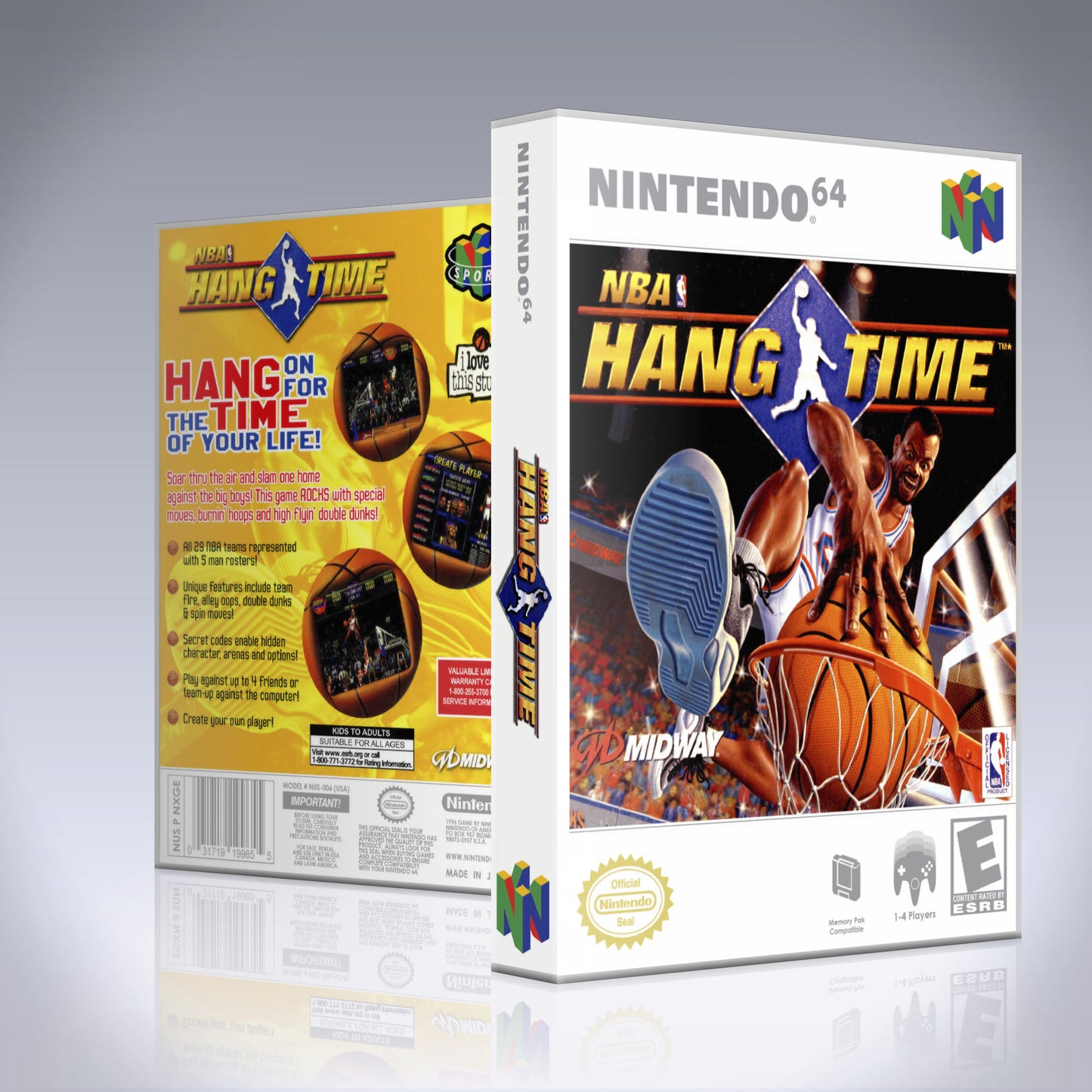 N64 Universal Game Case - NO GAME - NBA Hang time