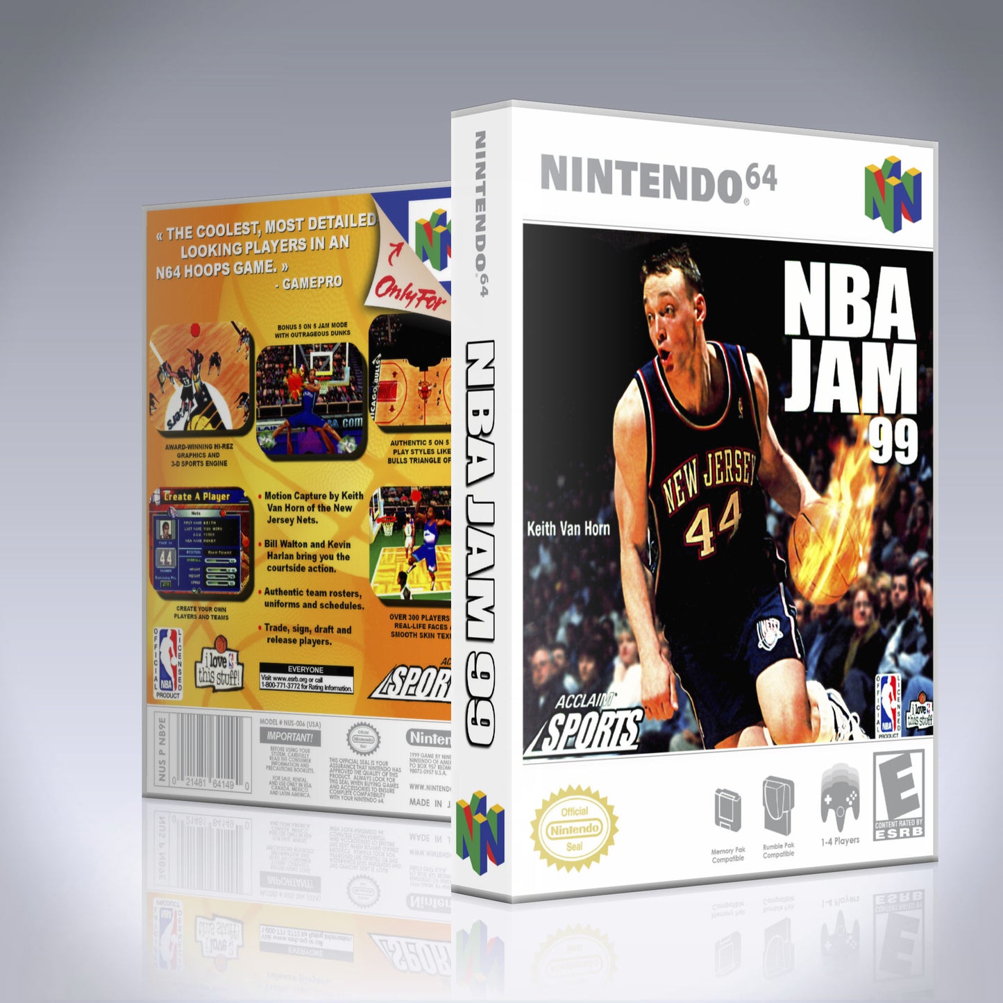 N64 Universal Game Case - NO GAME - NBA Jam 99