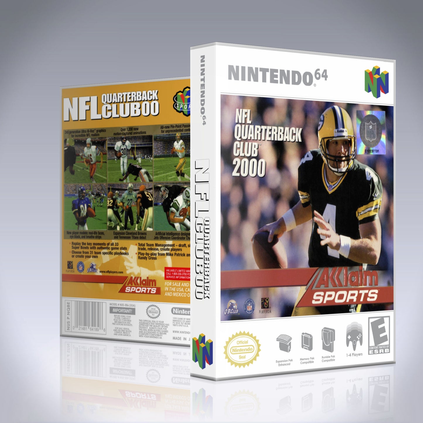 N64 Universal Game Case - NO GAME - NFL Quarterback Club 2000