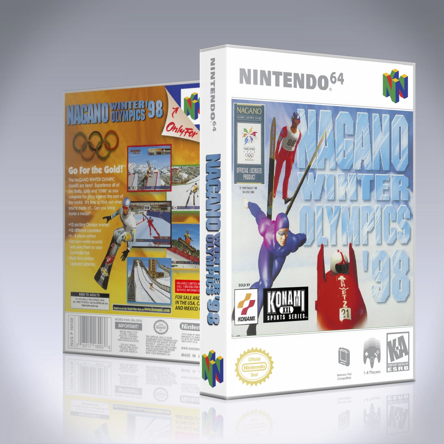 N64 Universal Game Case - NO GAME - Nagano Winter Olympics 98