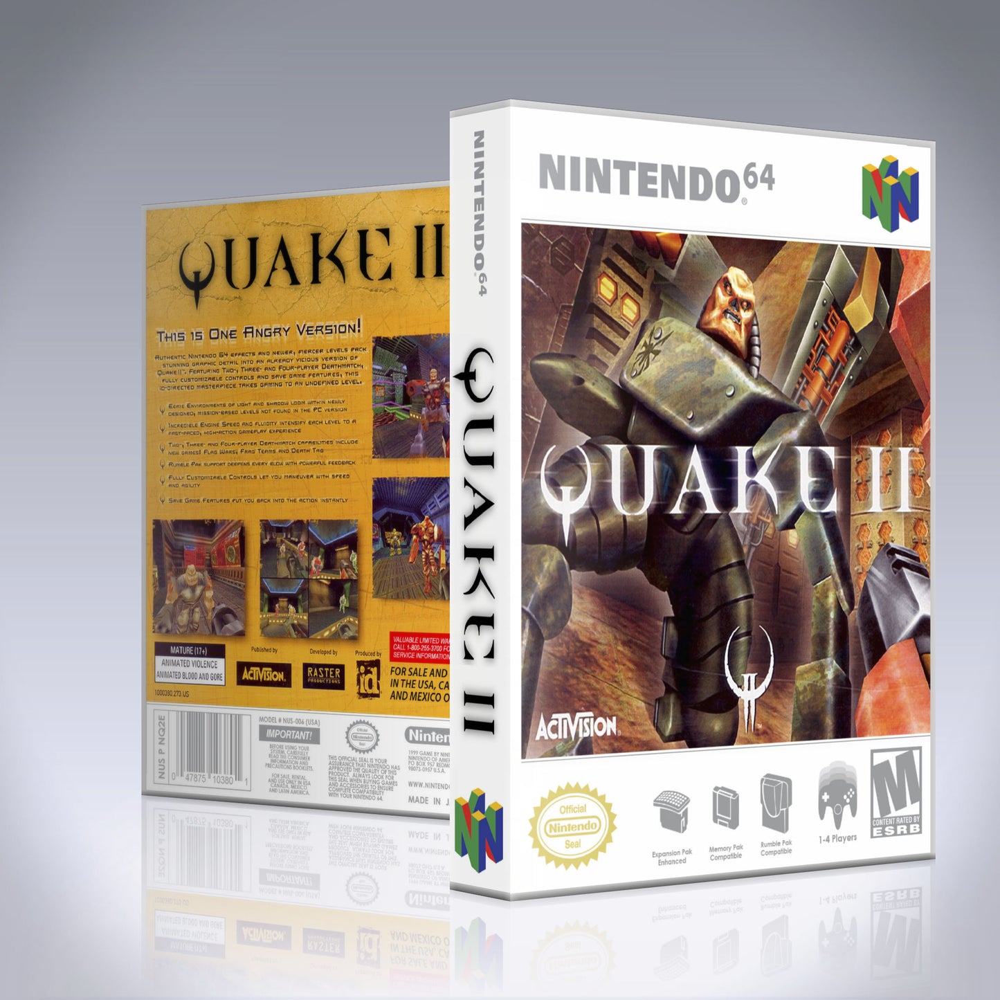 N64 Universal Game Case - NO GAME - Quake II