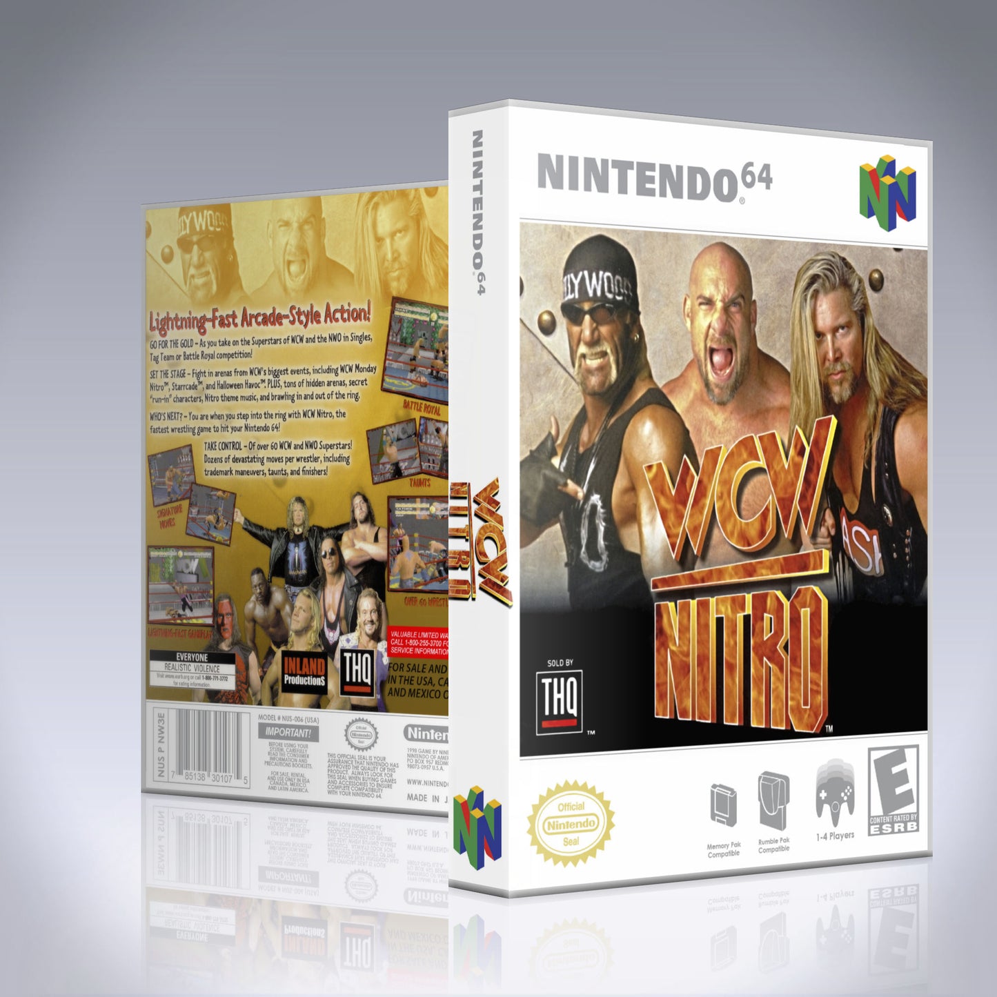 N64 Universal Game Case - NO GAME - WCW Nitro