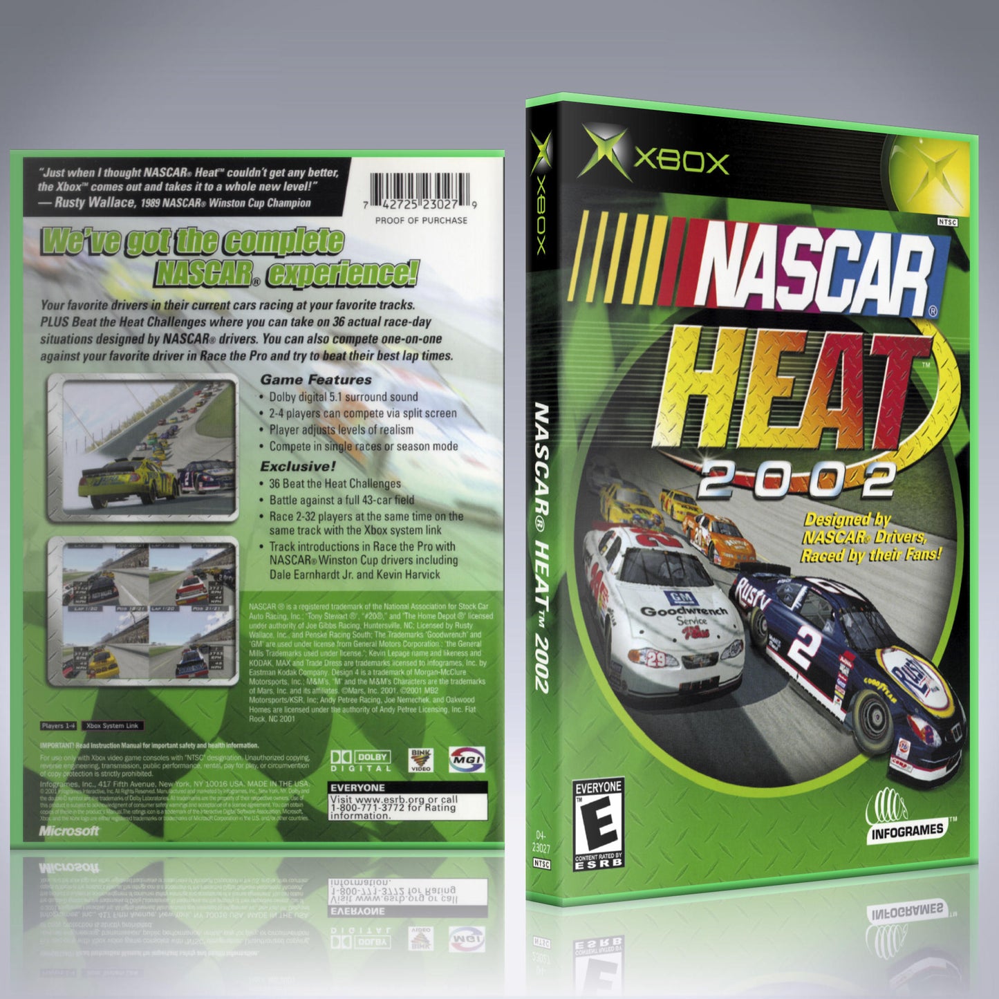 Xbox Case - NO GAME - NASCAR Heat 2002