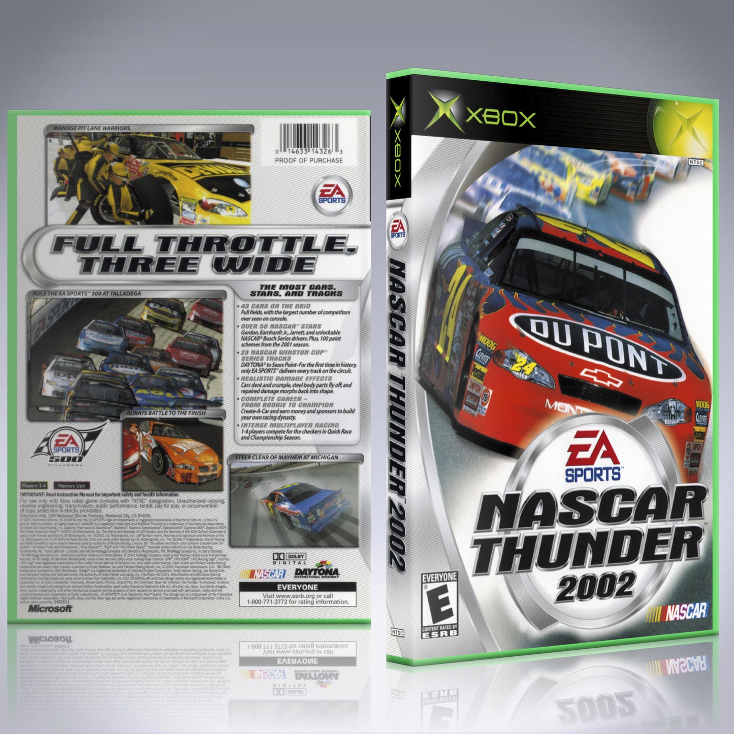 Xbox Case - NO GAME - NASCAR Thunder 2002