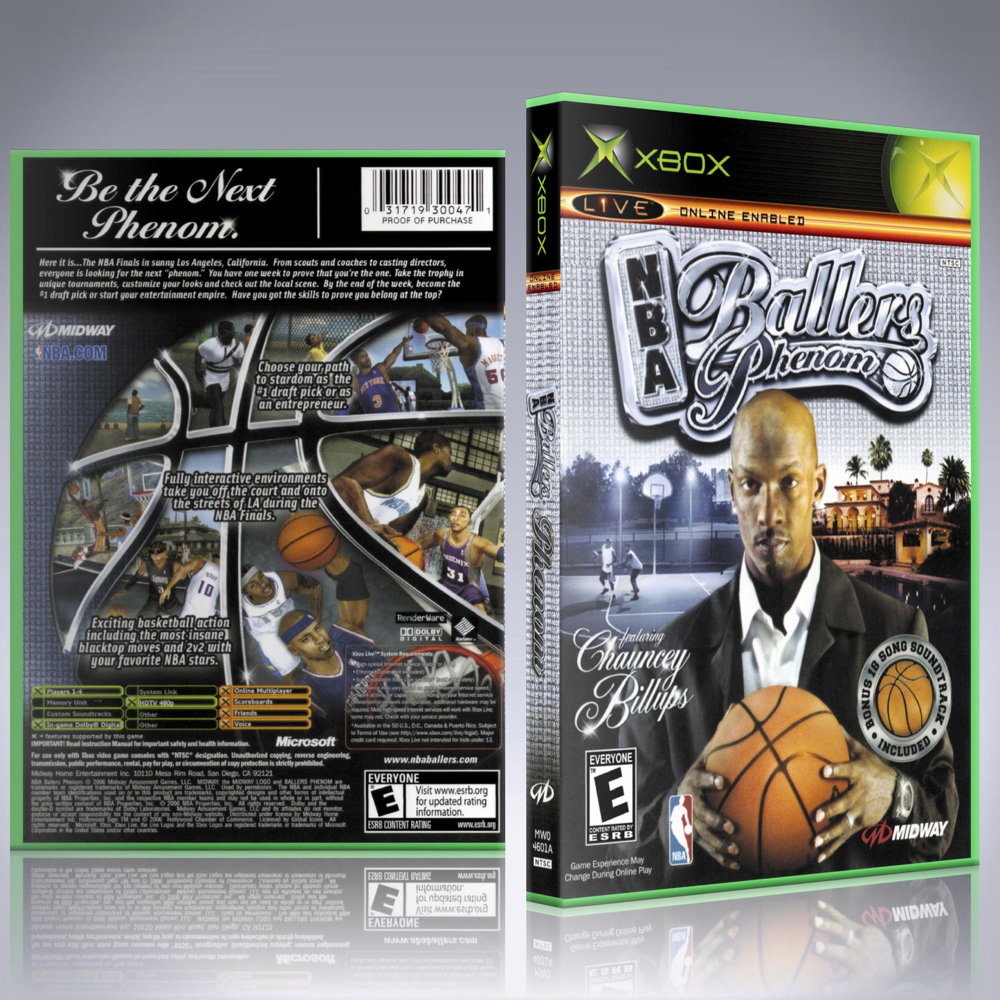 Xbox Case - NO GAME - NBA Ballers Phenom featuring Chauncy Billups