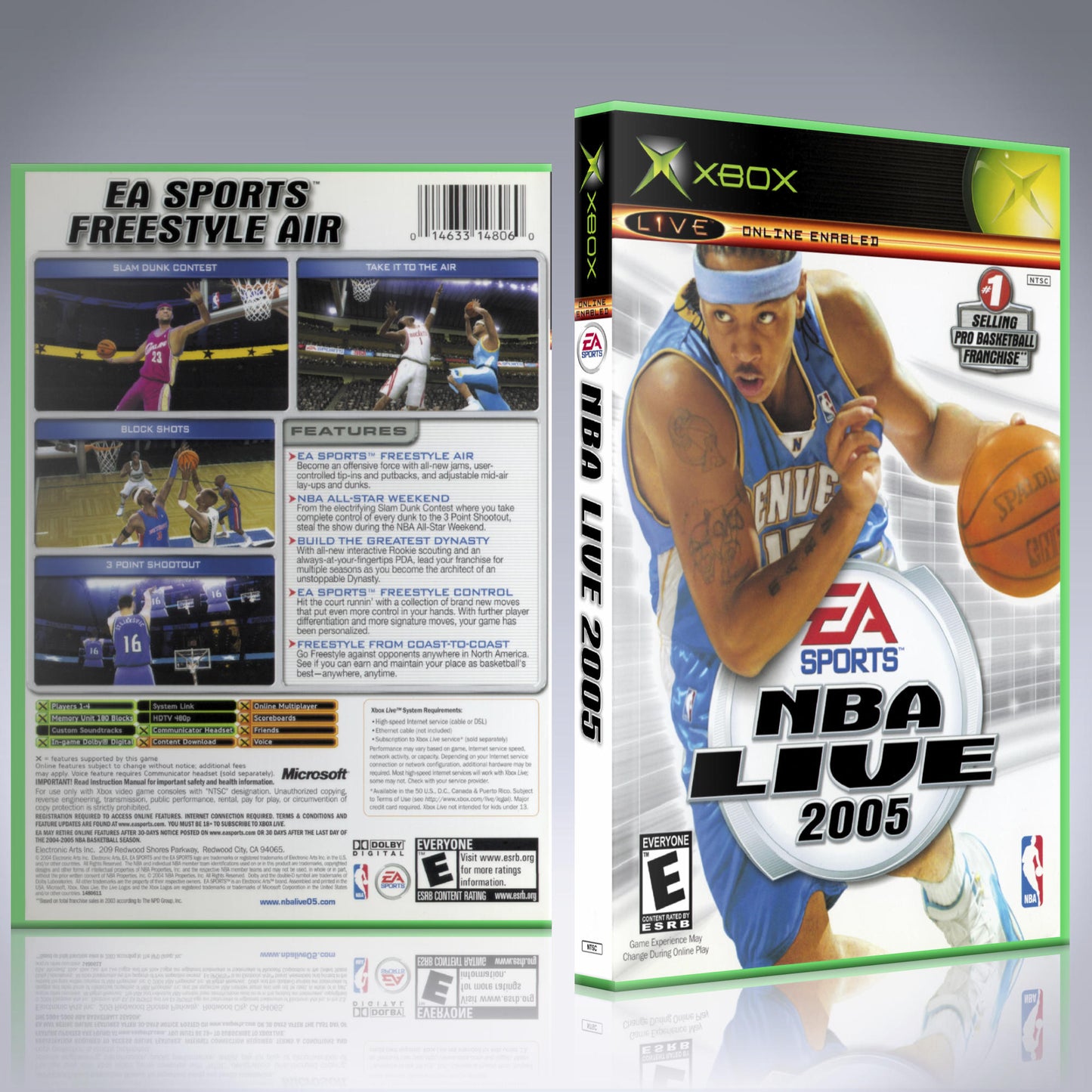 Xbox Case - NO GAME - NBA Live 2005