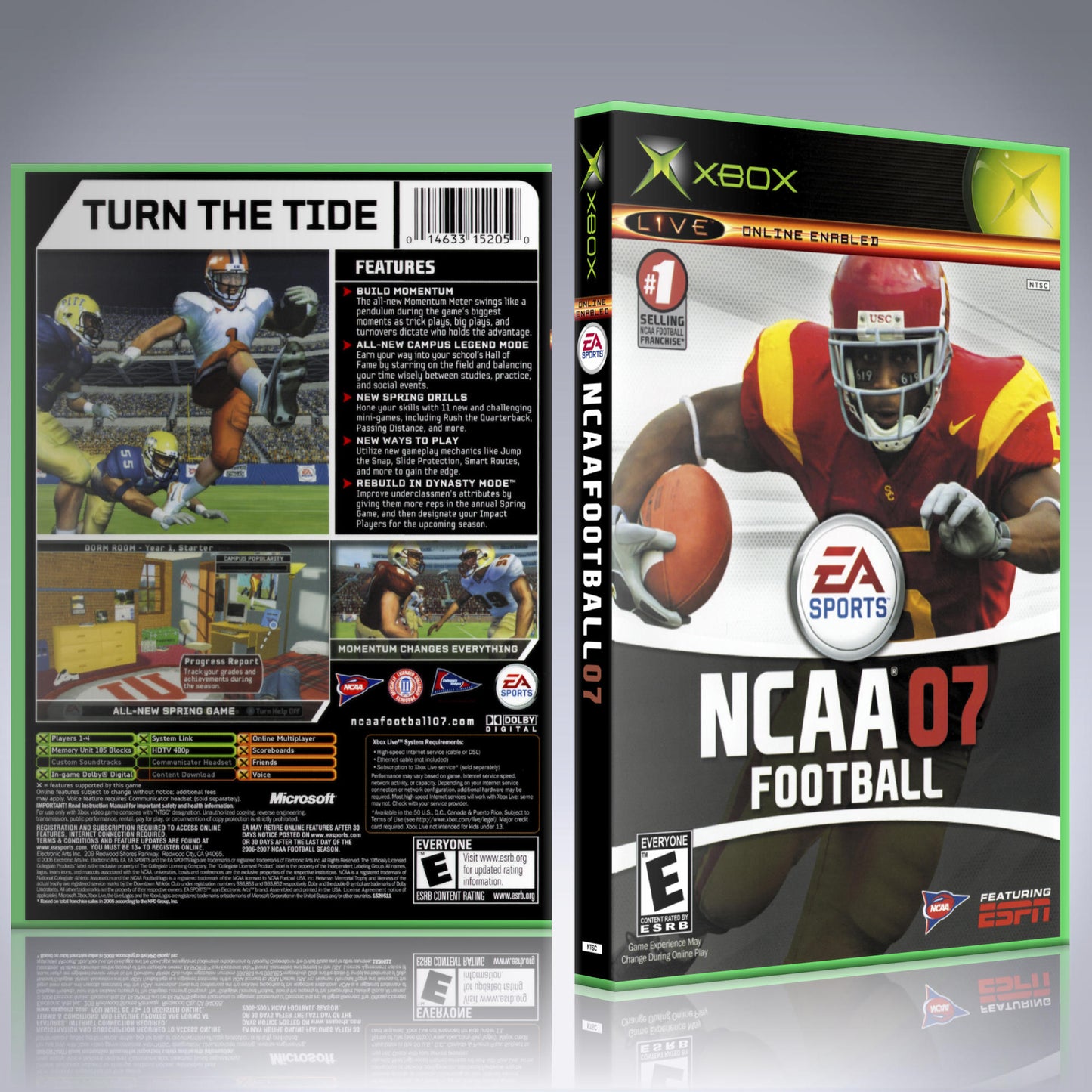 Xbox Case - NO GAME - NCAA Football 07