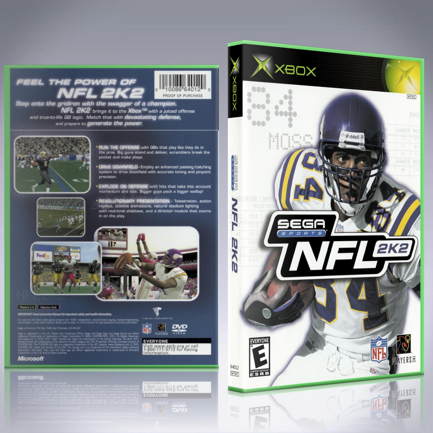 Xbox Case - NO GAME - NFL 2K2