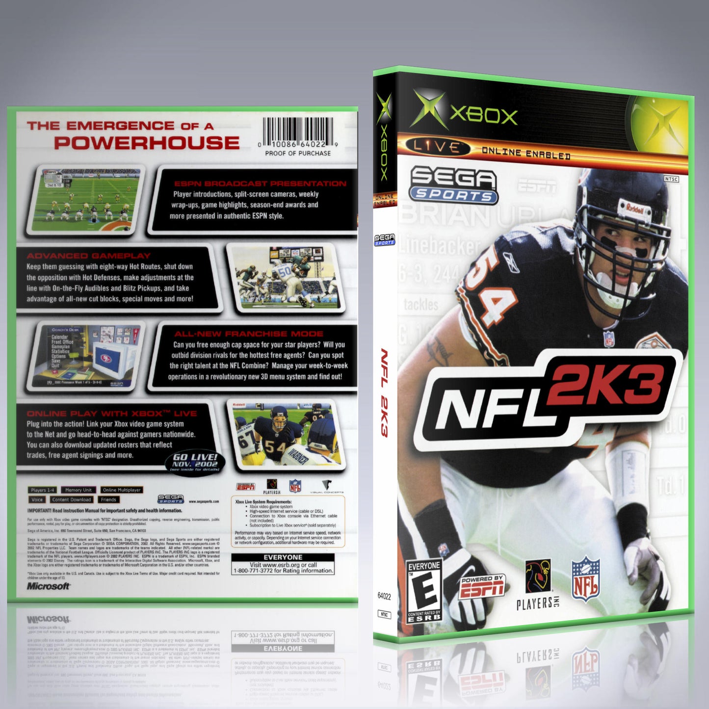 Xbox Case - NO GAME - NFL 2K3