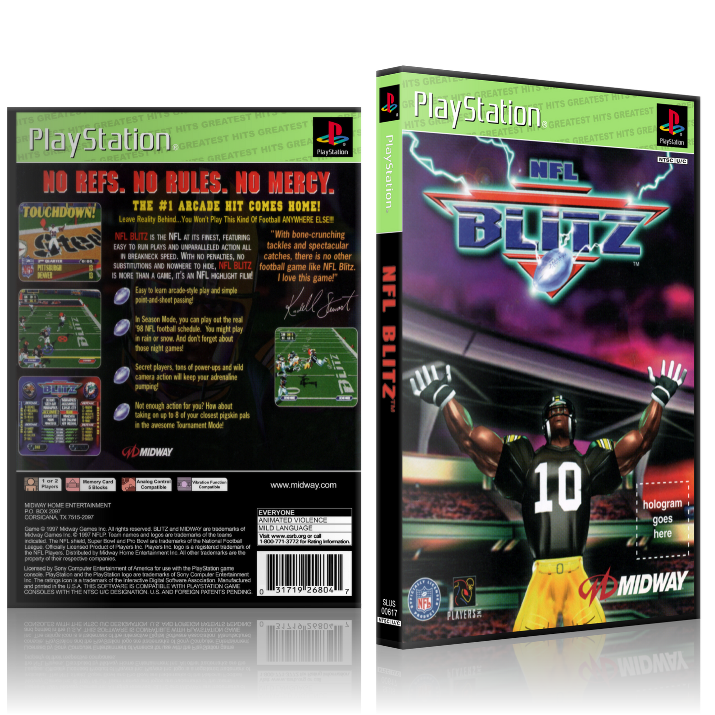 PS1 Case - NO GAME - NFL Blitz - Greatest Hits