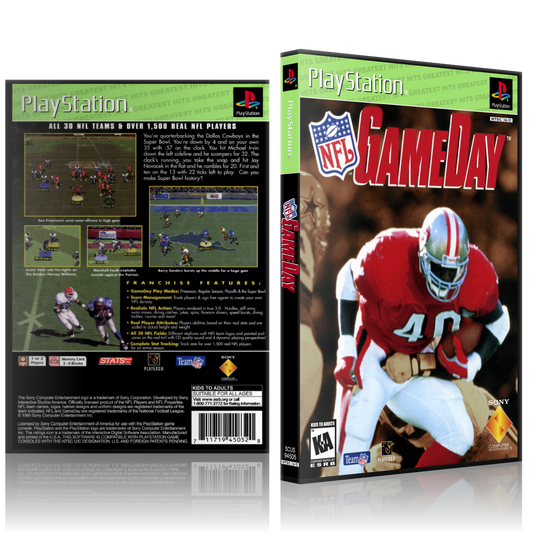 PS1 Case - NO GAME - NFL GameDay - Greatest Hits