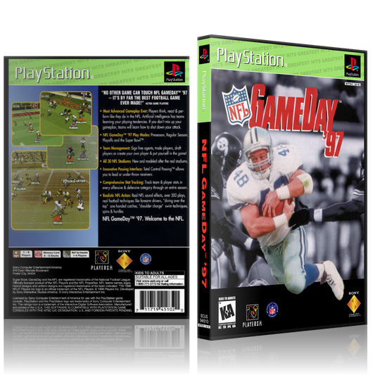 PS1 Case - NO GAME - NFL GameDay 97 - Greatest Hits