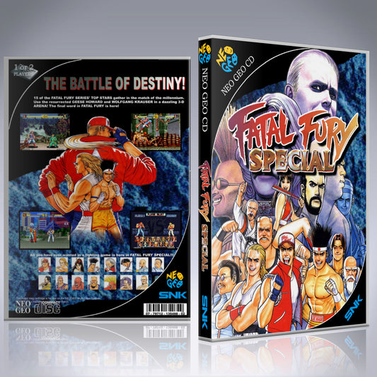 NeoGeo CD Custom Case - NO GAME - Fatal Fury Special