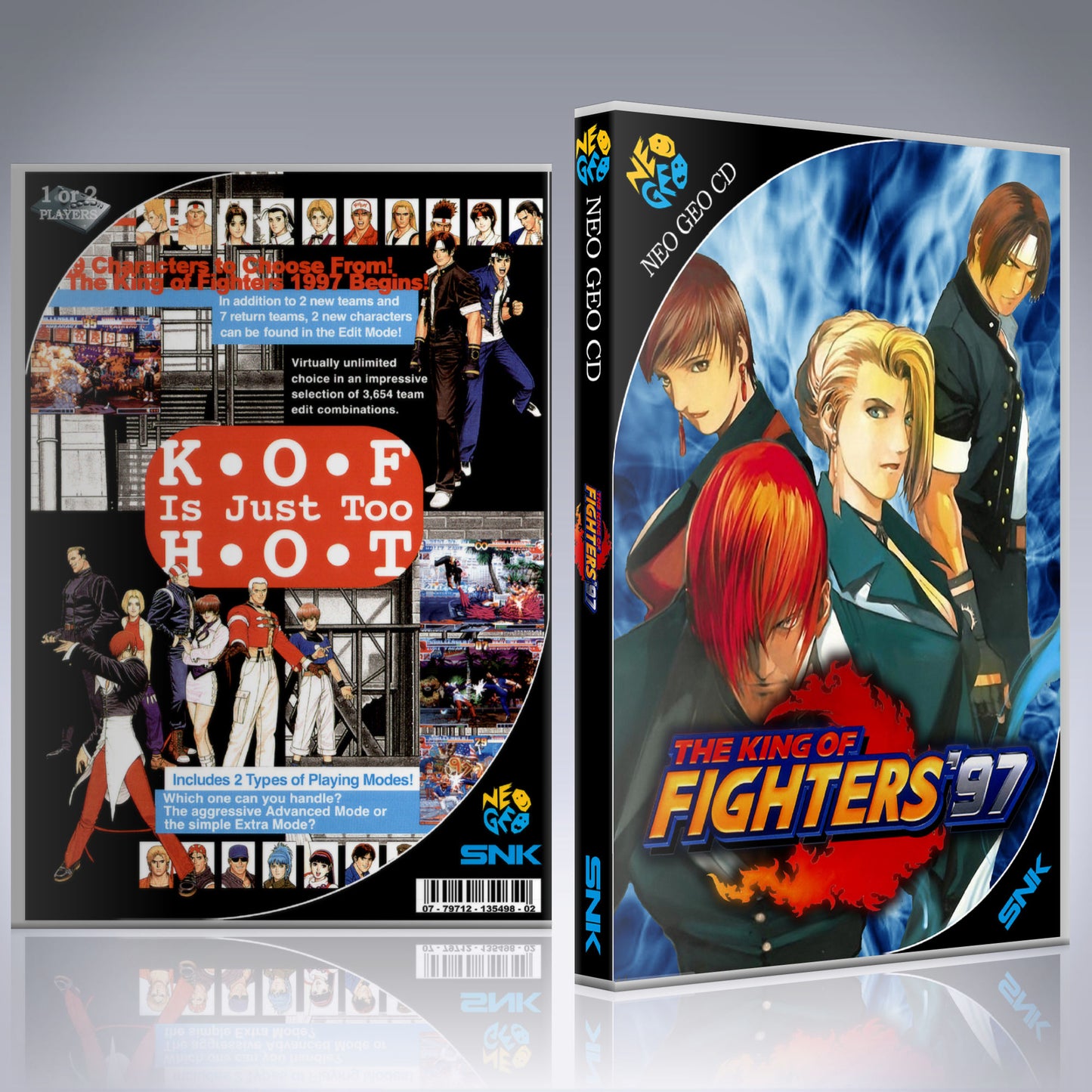 NeoGeo CD Custom Case - NO GAME - King of Fighters '97