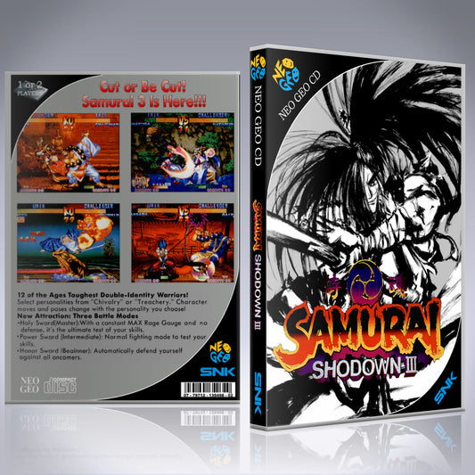 NeoGeo CD Custom Case - NO GAME - Samurai Showdown III