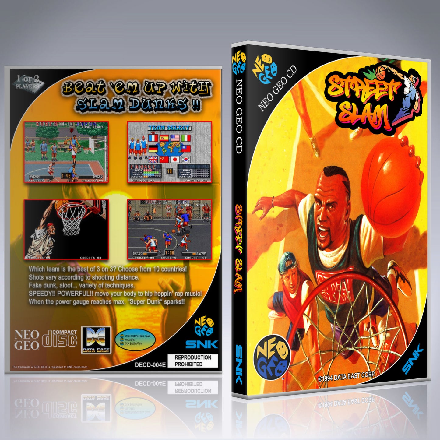 NeoGeo CD Custom Case - NO GAME - Street Slam