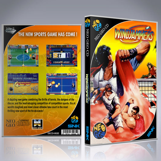 NeoGeo CD Custom Case - NO GAME - Windjammers