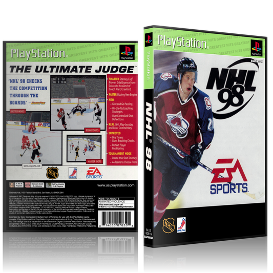 PS1 Case - NO GAME - NHL 98 - Greatest Hits