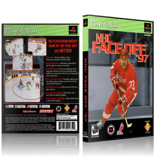 PS1 Case - NO GAME - NHL FaceOff 97 - Greatest Hits
