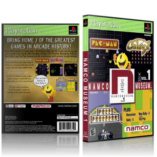 PS1 Case - NO GAME - Namco Museum 1 - Greatest Hits