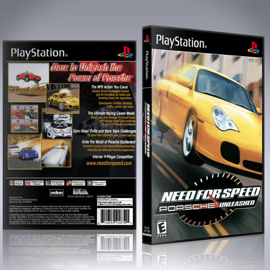 PS1 Case - NO GAME - Need for Speed - Porsche Unleashed