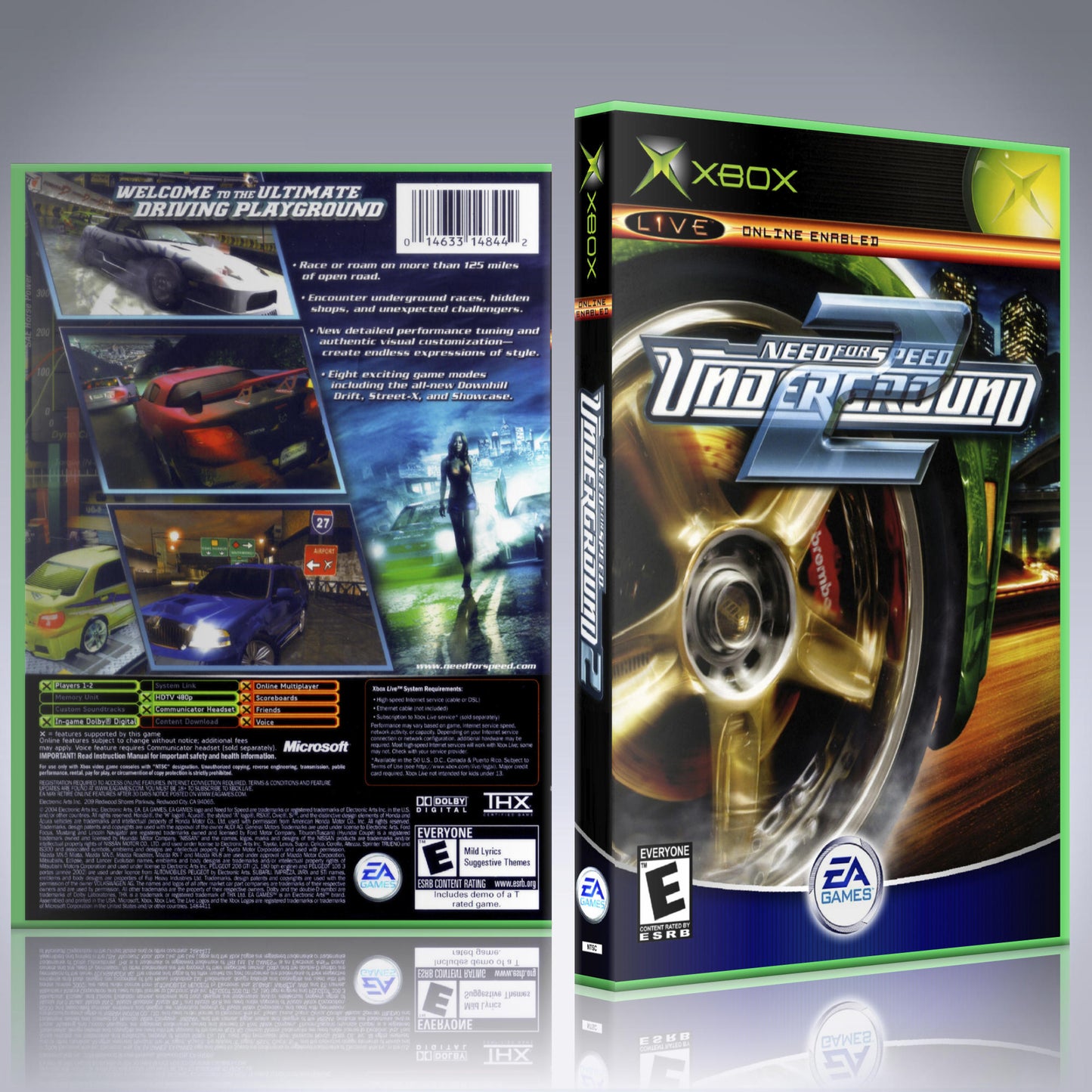 Xbox Case - NO GAME - Need for Speed - Underground 2