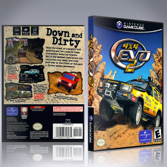 GameCube Replacement Case - NO GAME - 4x4 Evo 2